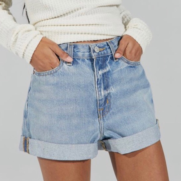 BDG Urban Outfitters Cuffed Mom High Rise Shorts - Picture 2 of 16